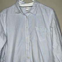 Stylus blue and white striped button-down shirts, size extra large - £8.61 GBP