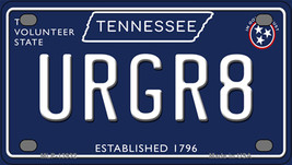 URGR8 Tennessee Blue Novelty Mini Metal License Plate - £11.76 GBP