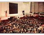 Stock Exchange Trading Floor Interior New York City NY 1967 Chrome Postc... - $1.93