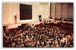 Stock Exchange Trading Floor Interior New York City NY 1967 Chrome Postcard N23 - £1.51 GBP