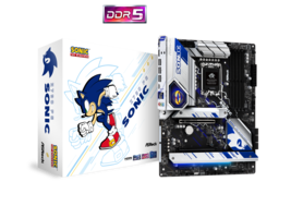 As Rock Z790 Pg Sonic Intel LGA1700 Atx Mainboard , 4 Slots DDR5, Pcie 5.0 x16, - $284.99