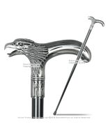 35" Eagle Head T Shape Handle Metal Steel Shaft Gentlemen Walking Cane S... - $19.78