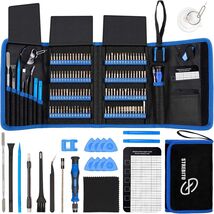 Portable 142-Piece Tool Kit with 120 Bits and Magnetic Mat for DIY Projects - $51.43