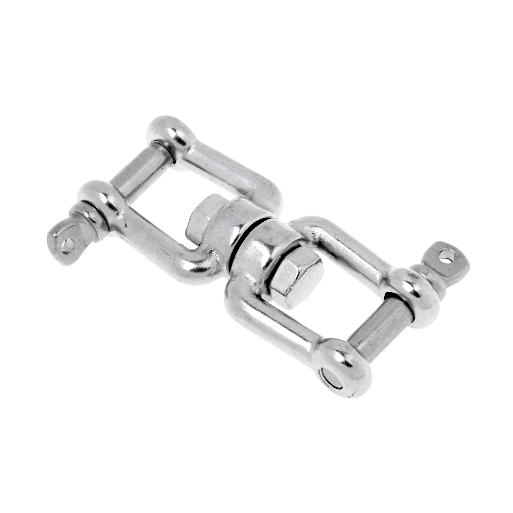 M6 Swivel Anchor Chain Connector Marine Stainless Steel Double Shackle for Boa - £11.40 GBP