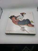 Vintage 1991 Norman Rockwell A Boy And His Dog 550 Pc Puzzle Nos Made In Usa Mn - £15.51 GBP