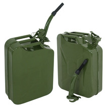 2Pcs 20L Jerry Can Tank Emergency Backup Army Military Green Gasoline Oi... - £70.07 GBP
