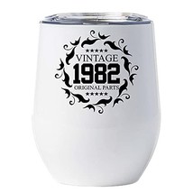 Vintage 1982 Original Parts Wine Glass Tumbler 12oz Gift for Women, Men - 39 Yea - £16.98 GBP