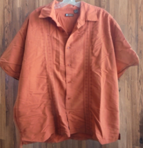 Centro Mens Button Down Up XL Shirt Bowling Hawaiian Polynesian SS 50s Style - £7.02 GBP