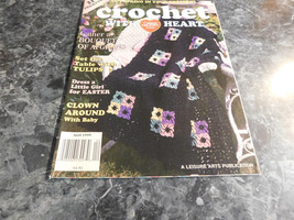 Crochet with Red Hearts Yarns Magazine April 1999 Q Hook Pillow - $2.99