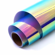 Holographic Opal Vinyl Roll 12&quot; X 5Ft,Permanent Vinyl, Permanen Adhesive,For All - £16.77 GBP