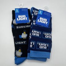 (2) BUD LIGHT Novelty Socks NWT Size 10-13 Men’s - $9.99