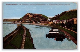 Fortress and Pfaffendorfer Bridge Ehrenbreitste Koblenz Germany DB Postcard U26 - £3.91 GBP