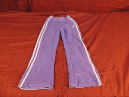 Adidas Pants Velvet Look Girl&#39;s Size 6 wc 12312 - $16.19