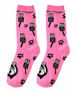 Genuine Kit Cat Klock Casual Funky Women's PINK Socks - $14.95