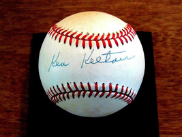 Ken Keltner Indians Ended Joe D&#39;s 1941 Hit Streak Signed Auto Oal Baseball Jsa - £155.80 GBP