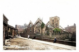 ptc1659 - Yorks. - The New Church &amp; the Old Church Ruins, Heponstall - print 6x4 - £2.19 GBP