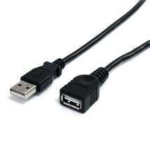 StarTech.com 3 ft Black USB 2.0 Extension Cable A to A - M/F - 3 ft USB ... - $12.32