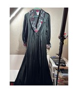Gilligan O&#39;Malley Velvet Robe Black Vintage Womens Size Medium NWT - $1,641.07 MXN