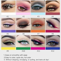 12 Colors Liquid Assorted Long Lasting Waterproof Make Up Matte Eyeliner Set - £10.27 GBP