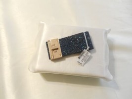 Thalia Sodi 7&quot; Gold-Tone Blue Glitter Wrap Bracelet M867 $34 - £8.28 GBP