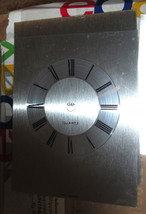 BSilver &amp; Black Quartz Clock Face Dial  West Germany 4 3/4&quot; - $9.50