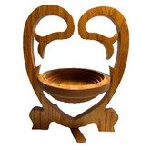 Hand Made Wooden Collapsible Basket - $525.02 MXN