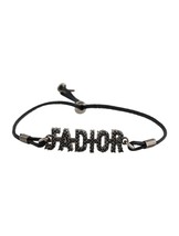 New Christian Dior Crystal & Cord J'adior Station Bracelet - £101.51 GBP