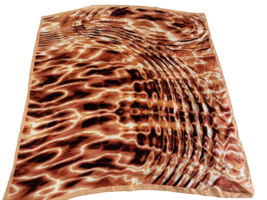 Ivanka Trump Scarf Silk ? Coral Peach White Black Brown Animal Print 33&quot;... - $739.72 MXN
