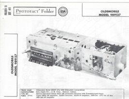 1958 Oldsmobile 989127 Car Radio Photofact Service Manual Deluxe Super 88 Delco - £7.89 GBP