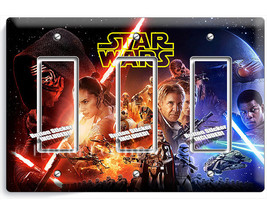 Star Wars force awakens Kylo Ren single light triple GFCI wall plate cov... - $26.99