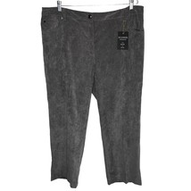 Zac &amp; Rachel Woman Corduroy Pants 20W Silver Fox Short Length New - $29.00