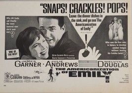 1964 Magazine Movie Ad &quot;Americanization of Emily&quot; James Garner Julie Andrews - £13.52 GBP