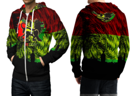 Rasta Reggae  3D Print Hoodies Zipper   Hoodie Sweatshirt for  men - £39.18 GBP