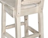 Montana Woodworks Homestead Collection Counter Height Barstool with Wolf... - $638.99
