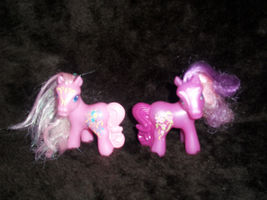 My Little Pony 2 Mc Donalds Ponies 2005 Cheerilee Pinkie Pie Retired Pink Balloon - £10.35 GBP