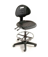 Interion® 5-Way Adjustable Ergonomic Stool, Black - $4,691.81 MXN