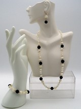 Lee Sands Lava Rock &amp; Mother of Pearl Jewelry Set - £15.78 GBP