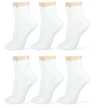 Jefferies Socks Womens Sport Quarter Ankle Lightweight Cotton Socks 6 Pair Pack - £12.78 GBP