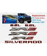 6x Fender Rear ZR2 6.2L Silverado Emblem for 2022+Silverado 1500 Gloss B... - $309.99