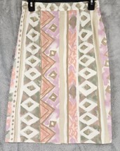 Carole Wren Sportswear Skirt Womens 10 Tribal 90s Casual Vintage Knee Le... - £38.91 GBP