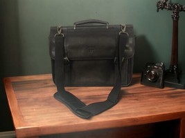 Culture Phit Briefcase Leather Brown Flapover Laptop Messenger Bag 2527521 - £56.29 GBP