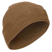 Acrylic Knit Cap Heavyweight and Warm Coyote Brown Versatile One-Size Be... - €11,27 EUR
