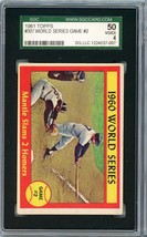 1961 Topps World Series Game #2 Mickey Mantle #307 SGC 4 P1354 - $107.91