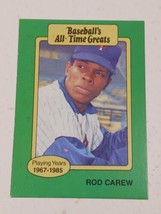 Rod Carew Minnesota Twins 1987 Baseball&#39;s All Time Greats Card - £0.98 GBP