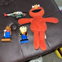 4 Misc Toys Elmo , Hippo, Pig Helicopter  - £4.65 GBP