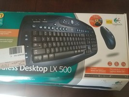 Logitech Cordless Desktop LX500- Keyboard- Connectors- Manuals and Disks - $117.69