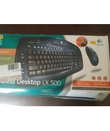 Logitech Cordless Desktop LX500- Keyboard- Connectors- Manuals and Disks - £73.86 GBP