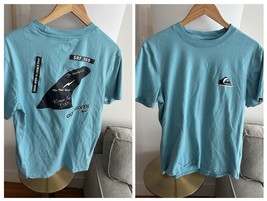 Quick Silver Men’s Blue Summer Graphic Tee Size M - €14,90 EUR
