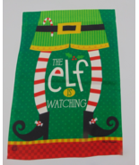 Elf on the Shelf Elf is Watching Yard Garden Vertical Flag 18&quot;x12&quot; - $13.55 CAD