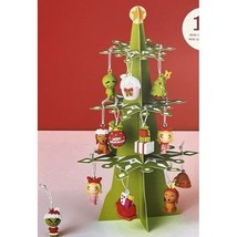 Hallmark Dr Seuss Grinch Countdown Calendar 12 Mini Shatterproof Tree Ornaments - £26.36 GBP